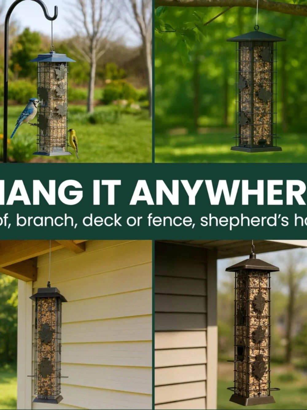 Perky-Pet 336-1SR Squirrel-Be-Gone Squirrel Proof Bird Feeder, 2LB, Outdoor Wild